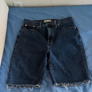 Madewell Dark Blue Denim Bermuda Shorts Sz 29